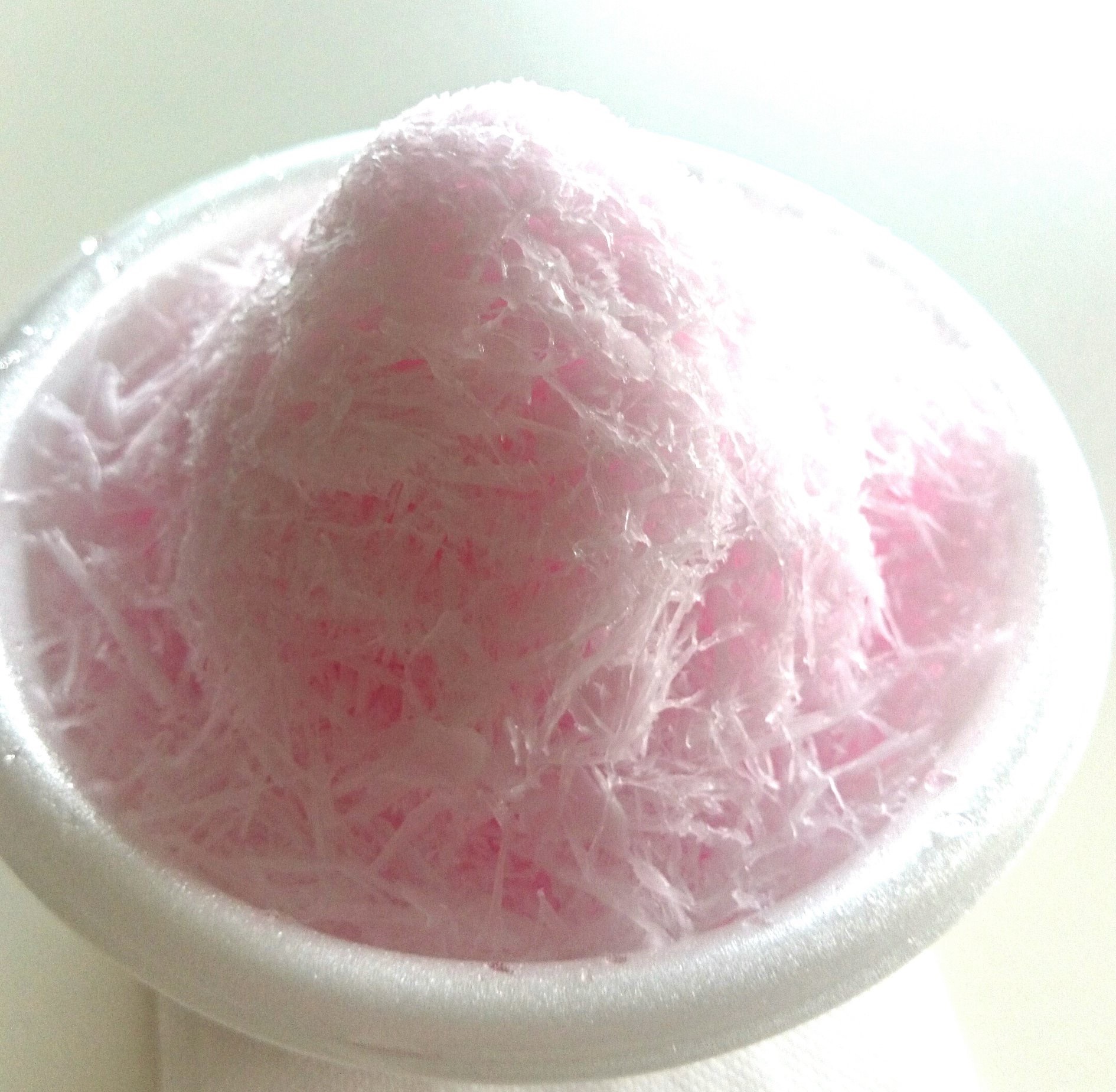 ベリーファームAの至高のバラで作った氷綿菓子（低カロリー）